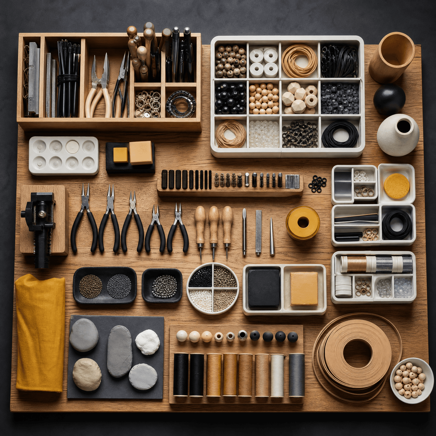 Maker's Bench Bundle laid out flat